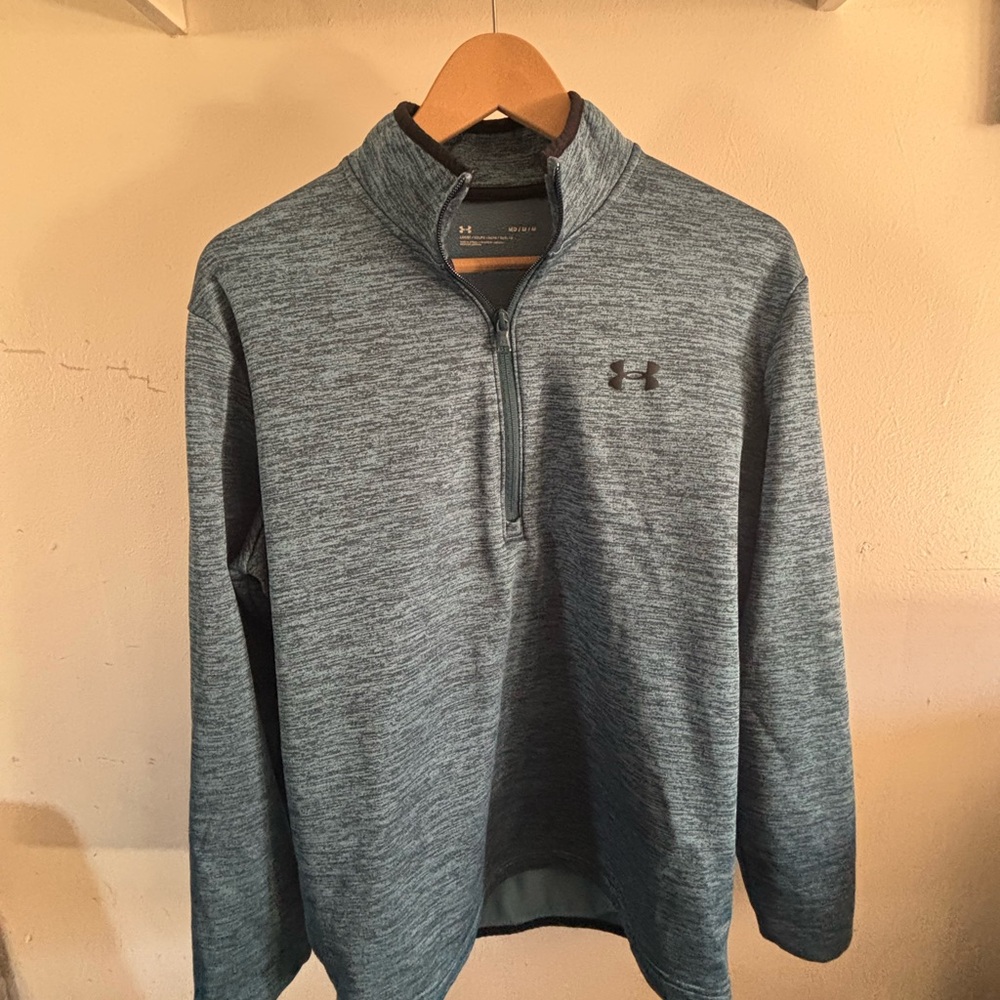 Under Armour Heathered Gray Half-Zip Top